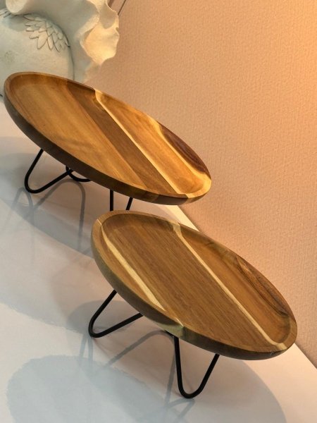 جاط ضيافة خشب حجم صغير